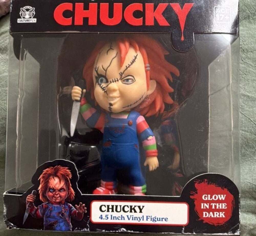 CultureFly Chucky Glow In The Dark 4.5 Inch Vinyl Figure